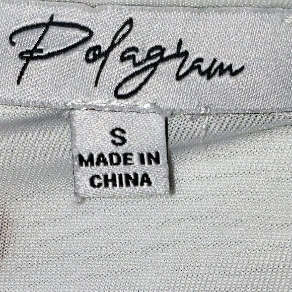 Polagram White Babydoll Midi Dress Women S Flowy LongSleeve Cottagecore Coquette - Picture 3 of 10